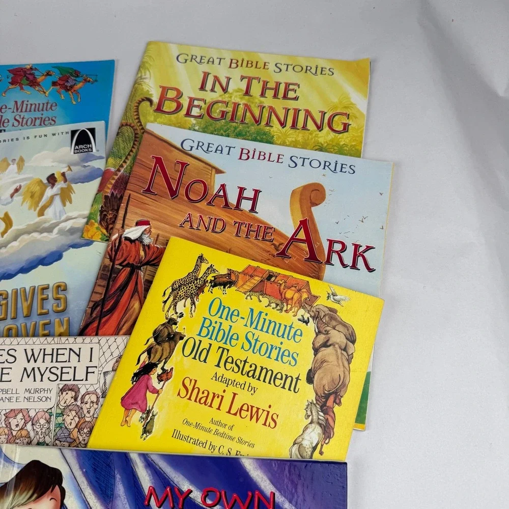 Great Bible Stories For Children and other Religious Books Lot of 9 Homeschool